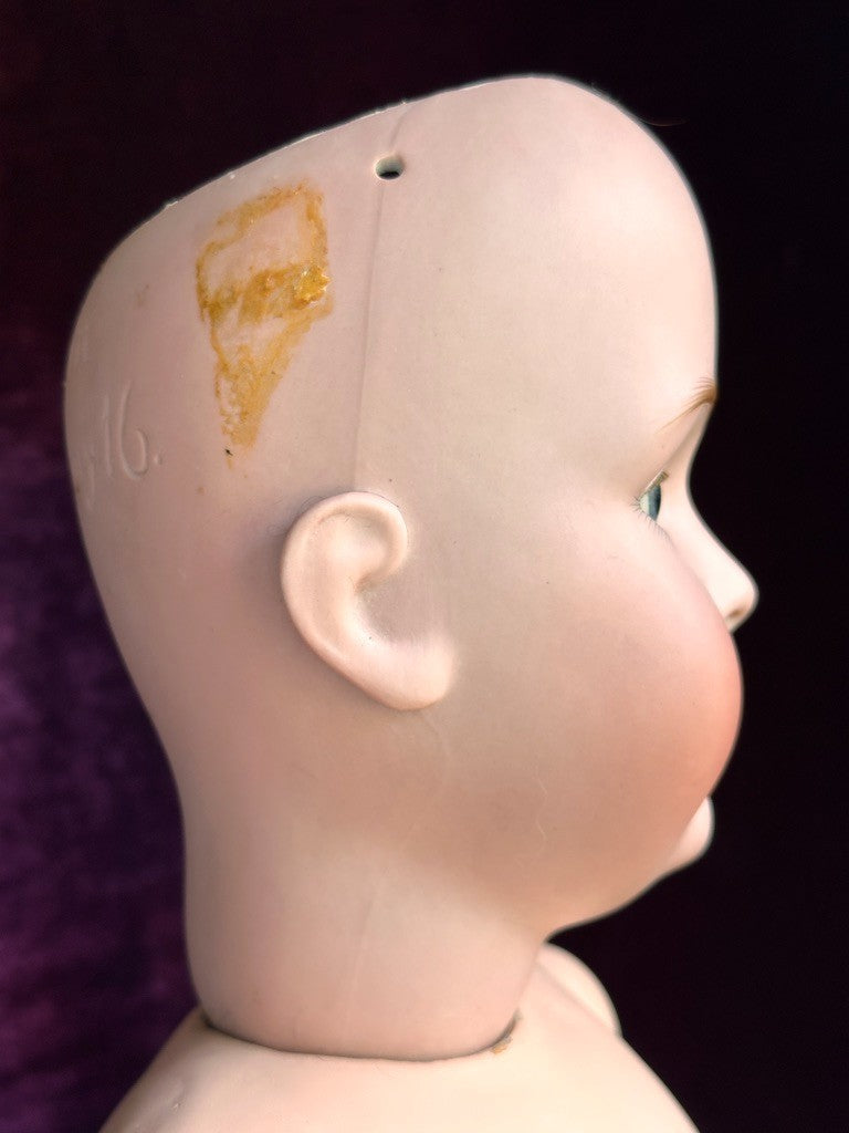 Large Lifelike Antique German 30” Kestner 171 Bisque Head Doll
