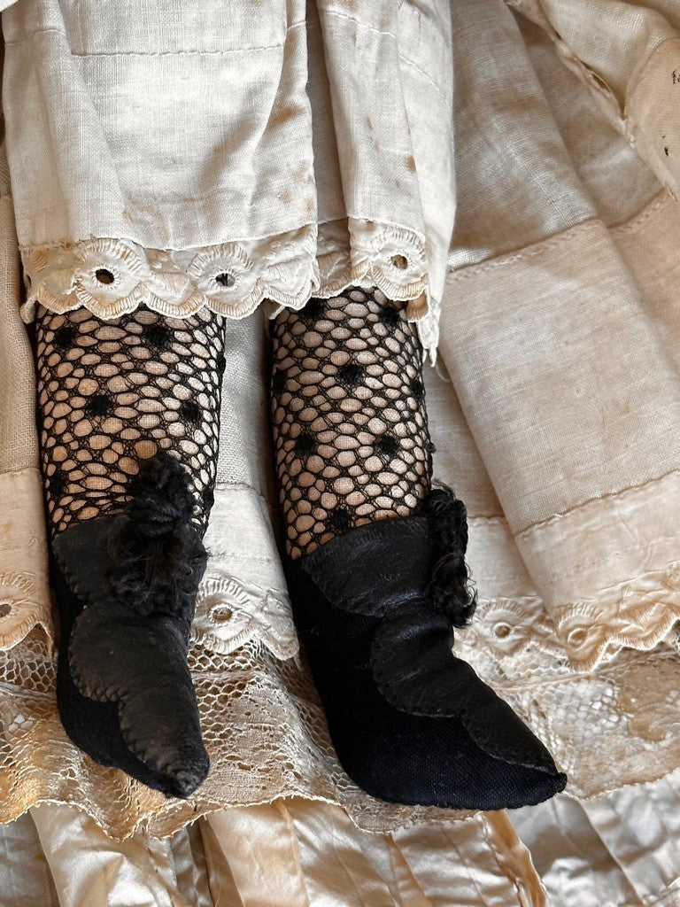 Antique German 18” Countess Dagmar Parian Bisque Head China Doll