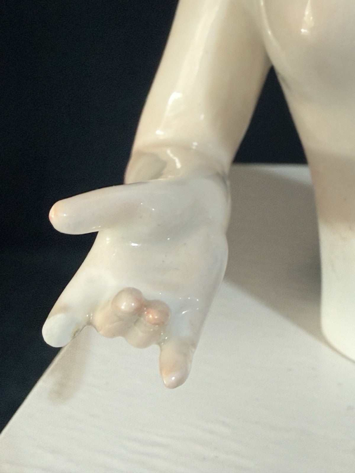 Antique German Porcelain Volkstedt Rudolstadt Half Doll Pin Cushion