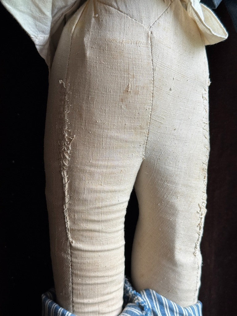 Antique French 23” Papier Mache Male Doll
