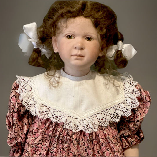 Collectible Artist 24” Porcelain Doll “Anne” by Ruth Treffeisen LE 37/100 COA