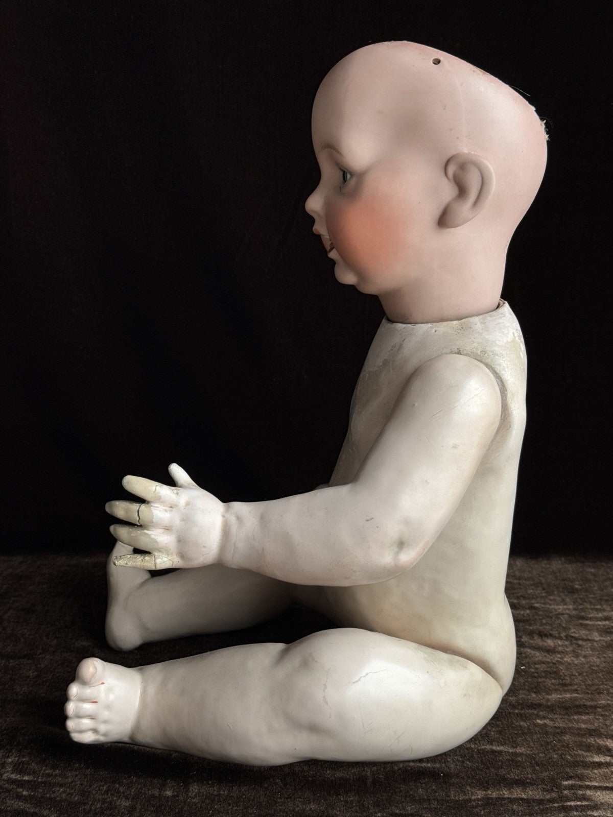 Antique Japanese 21” Morimura Brothers Bisque Head Baby Doll