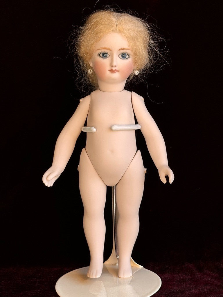 All Porcelain 7.5” UFDC Artist Reproduction of Antique French Mignonette Doll