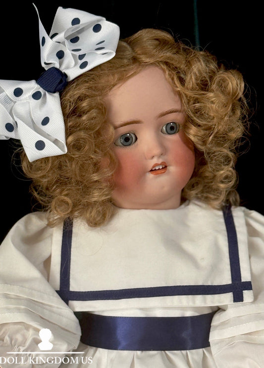 Antique German Simon Halbig Mold 550 21” Doll Bisque Head Composition Body