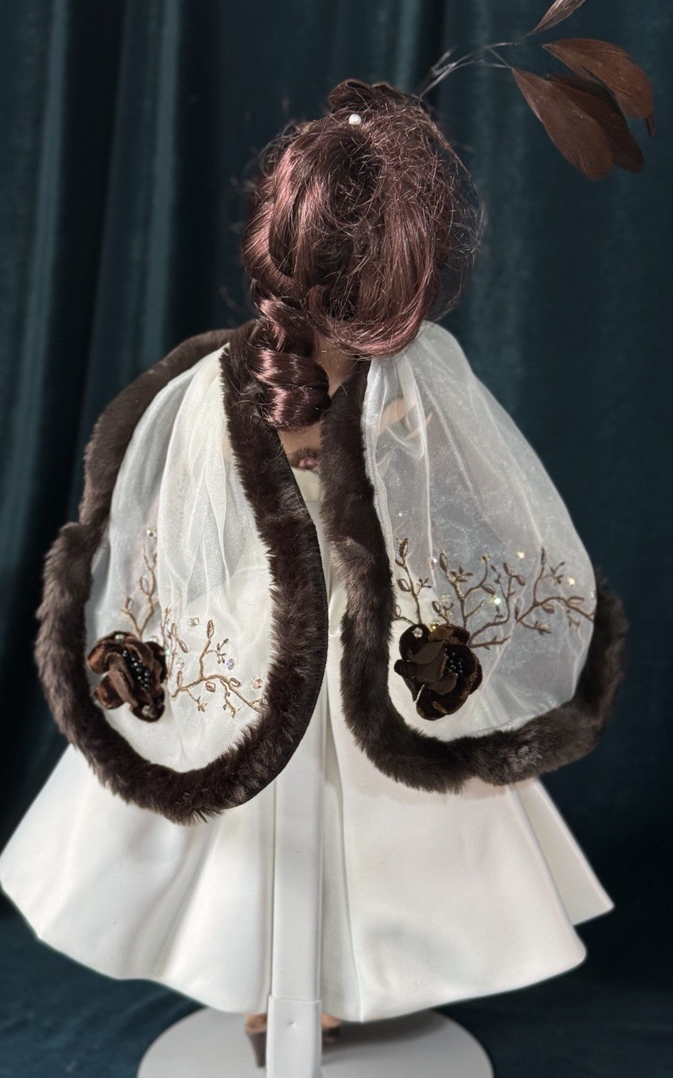 Madame Alexander Cissy Doll In Cafe Rose and Ivory Cocktail Dress Outfit