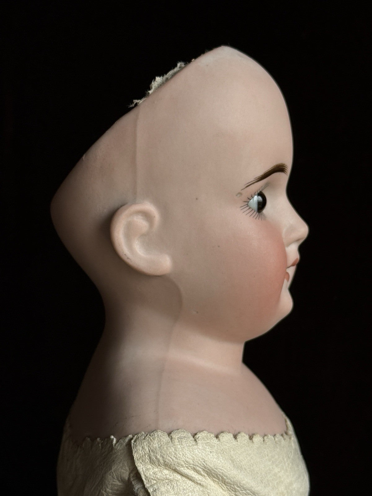 Antique German 19” Heubach Koppelsdorf (?) Bisque Shoulder Head Doll