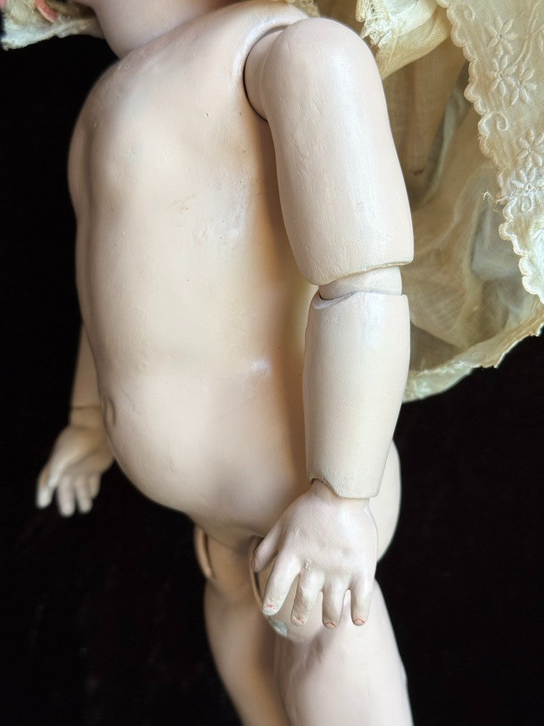 Antique German 14” Kestner 143 Bisque Head Doll