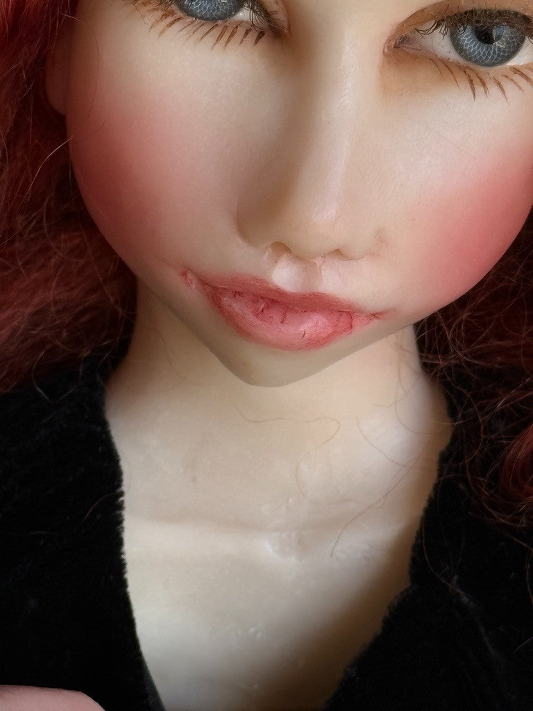 OOAK 25" Polymer Resin (?) Sylvie Doll by Roseweb Originals by Artis Kristy Hall