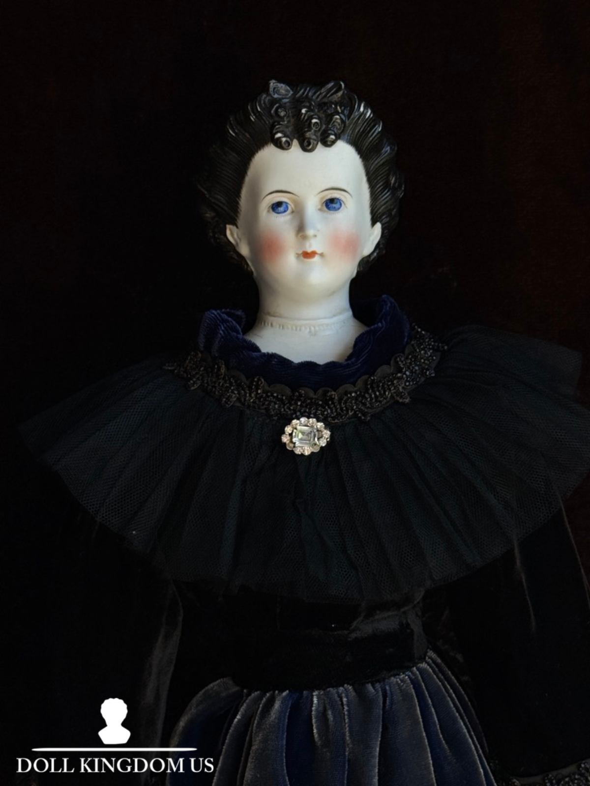 Antique German 20.75” Dornheim, Koch & Fisher Parian Dagmar China Head Doll