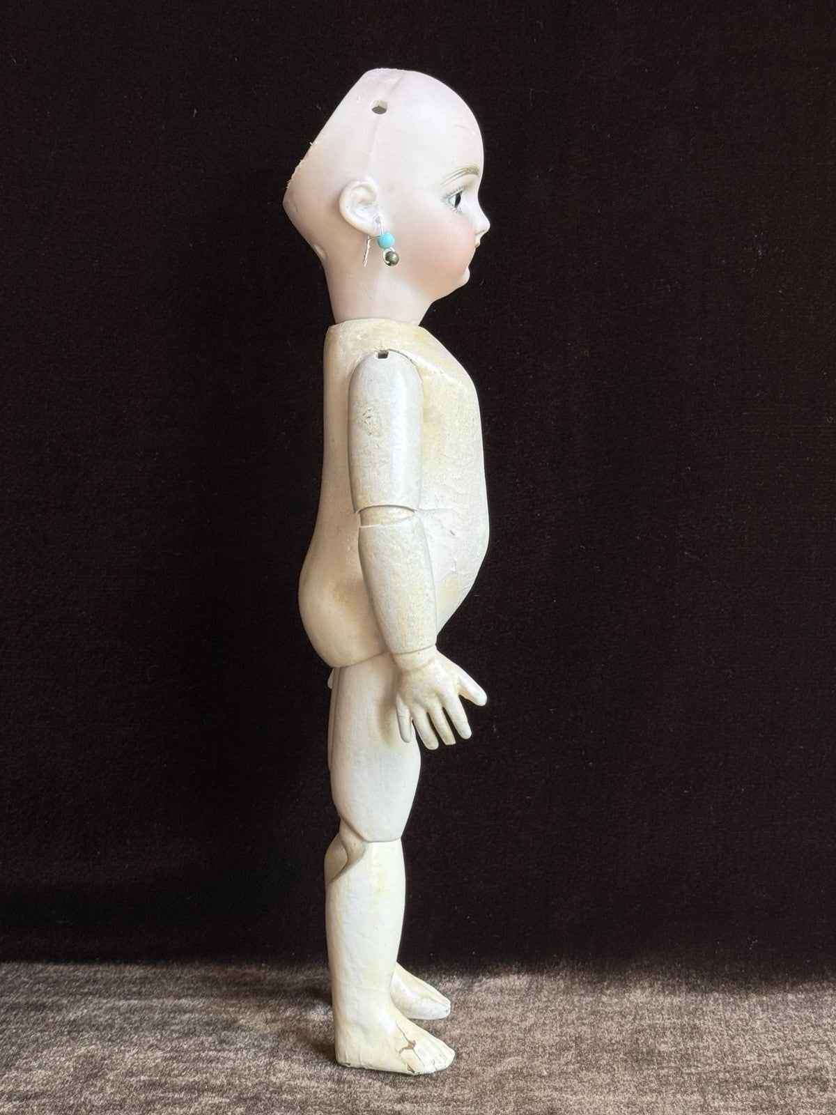 Antique German 10.75” Bleuette Size Simon Halbig Dep Bisque Head Doll