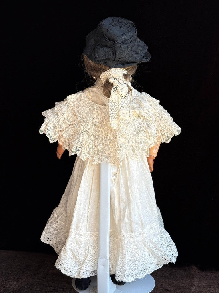 Antique German 22” Simon Halbig 1250 Bisque Shoulder Head Doll