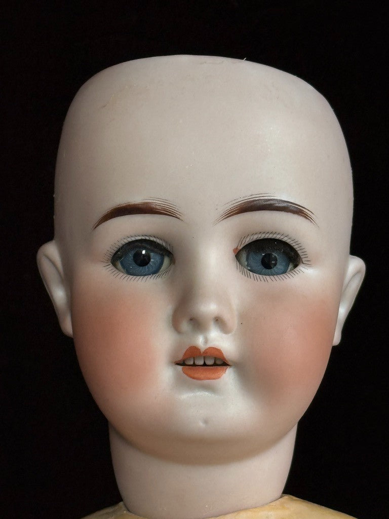 Antique German 22” Goebel B3 Bisque Head Composition Body Doll