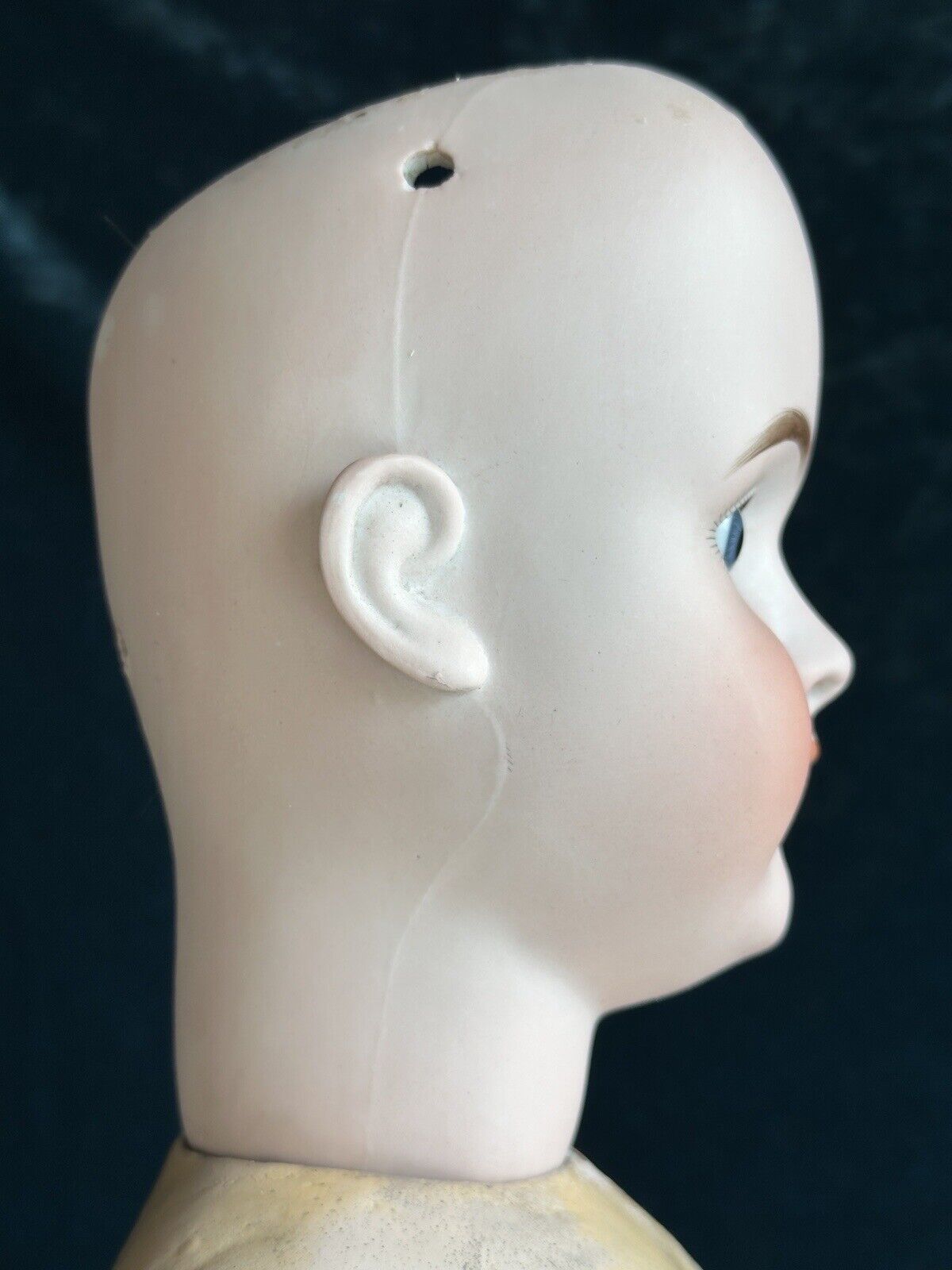 Large Antique German 31” Swaine & Co (?) Bisque Head Child Doll