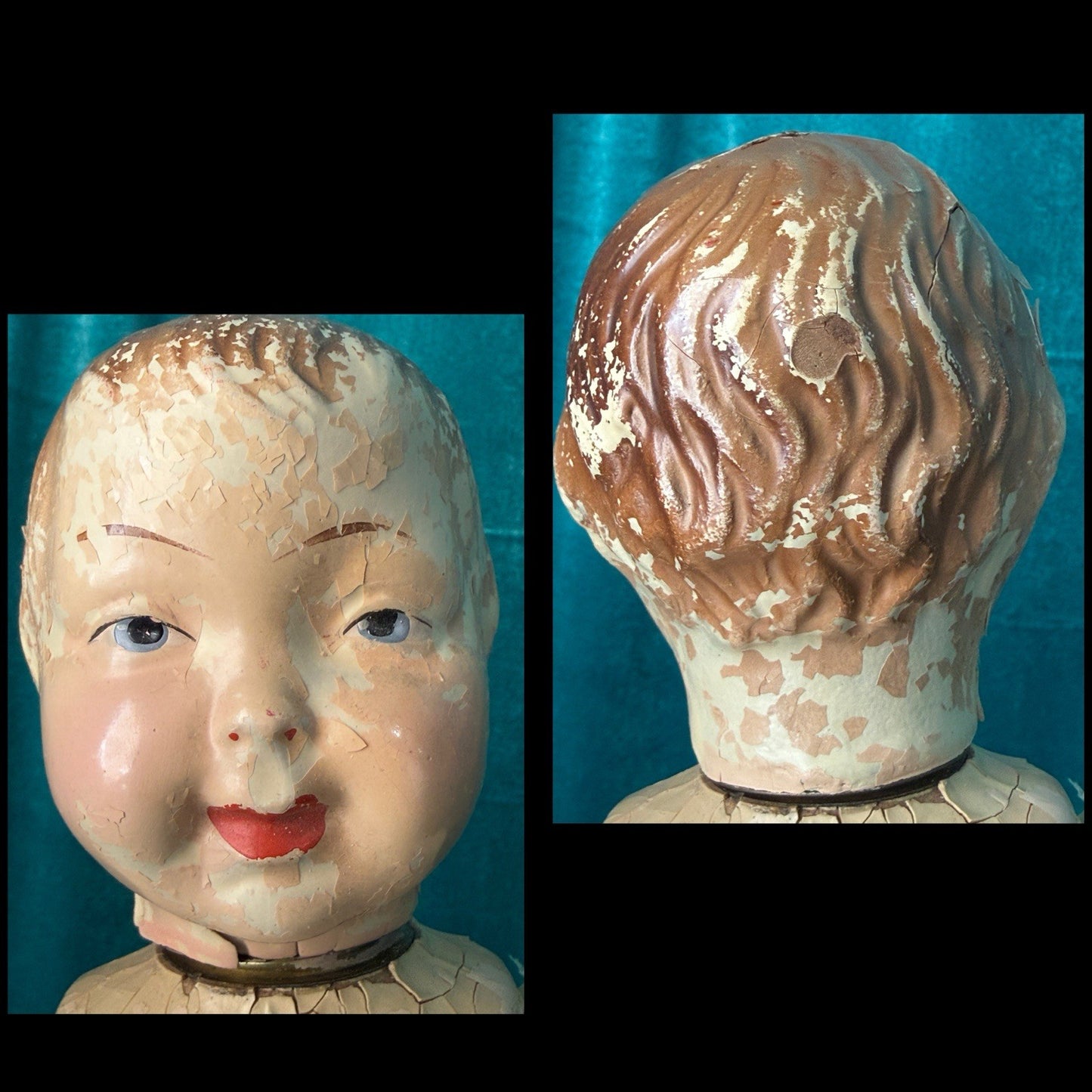 Rare Antique 1920’s Famlee Composition Doll Set By Berwick Doll Company
