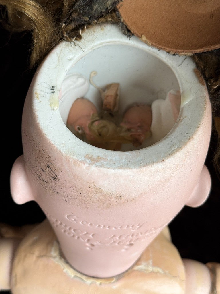 Antique German 29” Simon Halbig Heinrich  Handwerck Bisque Head Doll