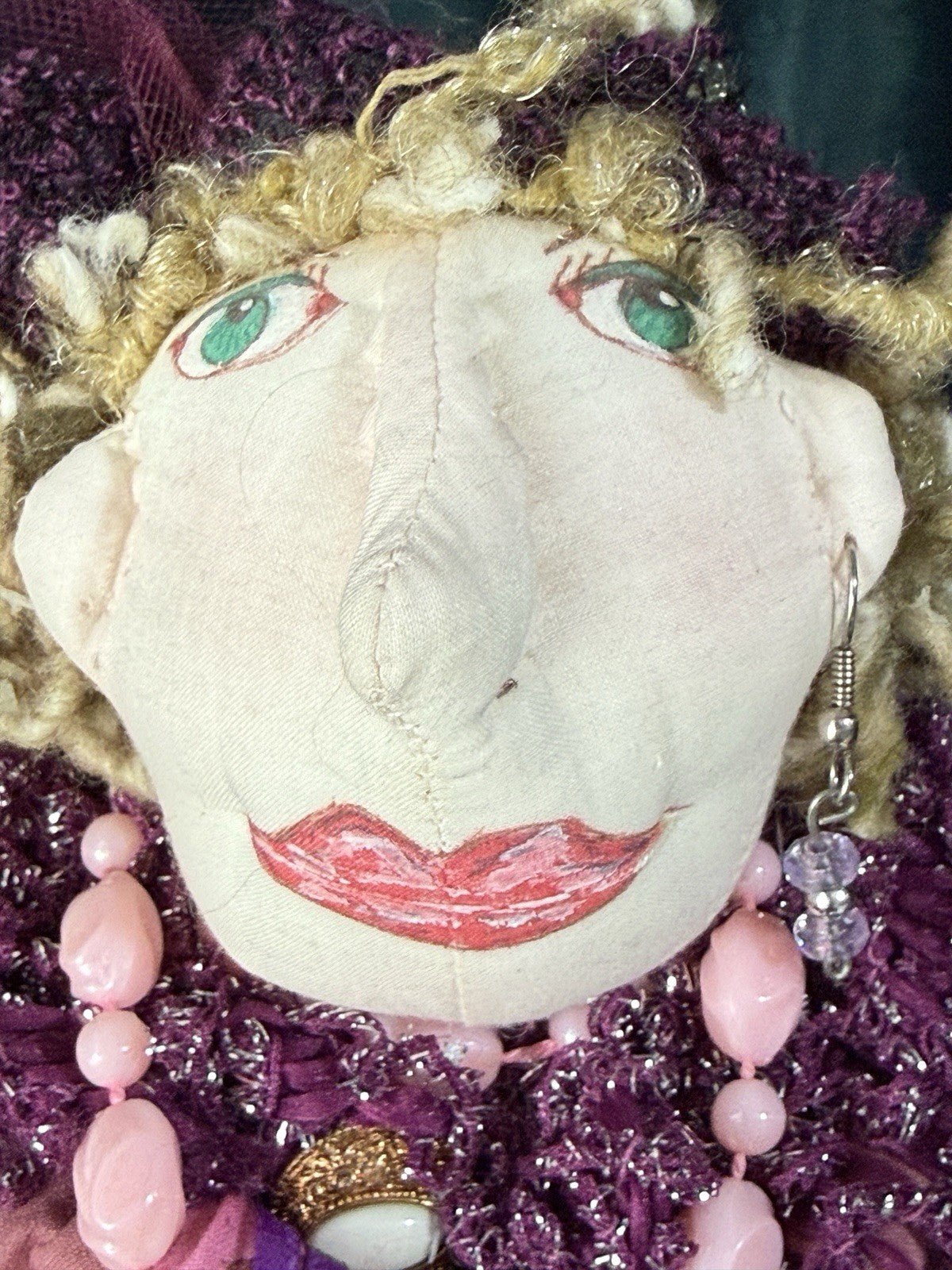 Lot Of 8 Artist Collectible Whimsical Cloth Dolls