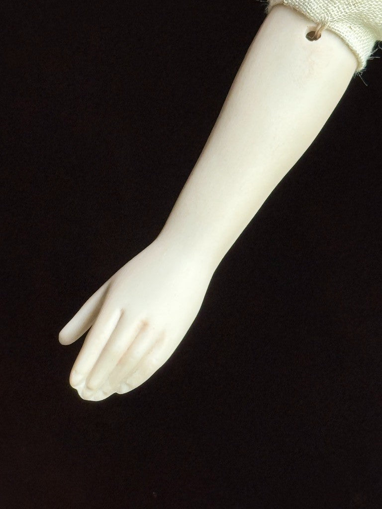 Vintage Porcelain Cloth 18.”5 Parian China Style Doll