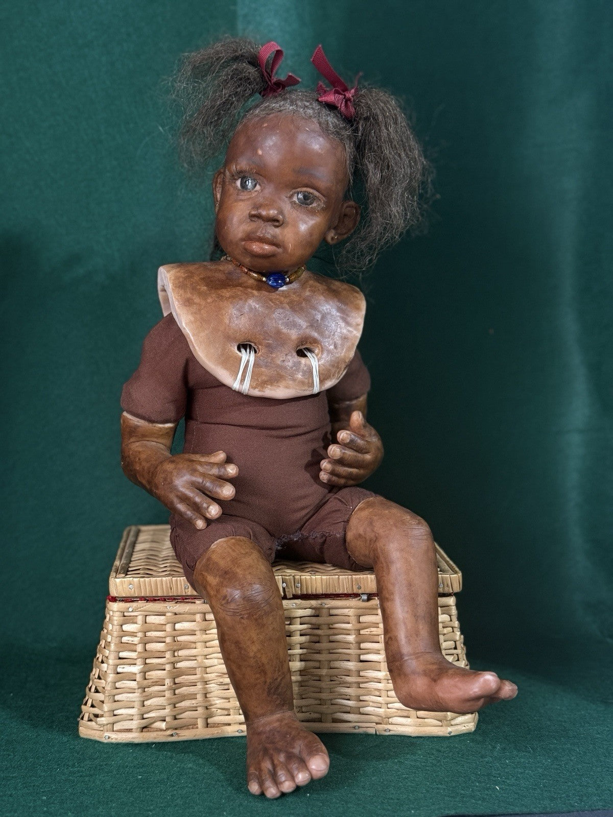 Rare!! OOAK Artist Lorna Miller Handmade Resin Type 18” Doll