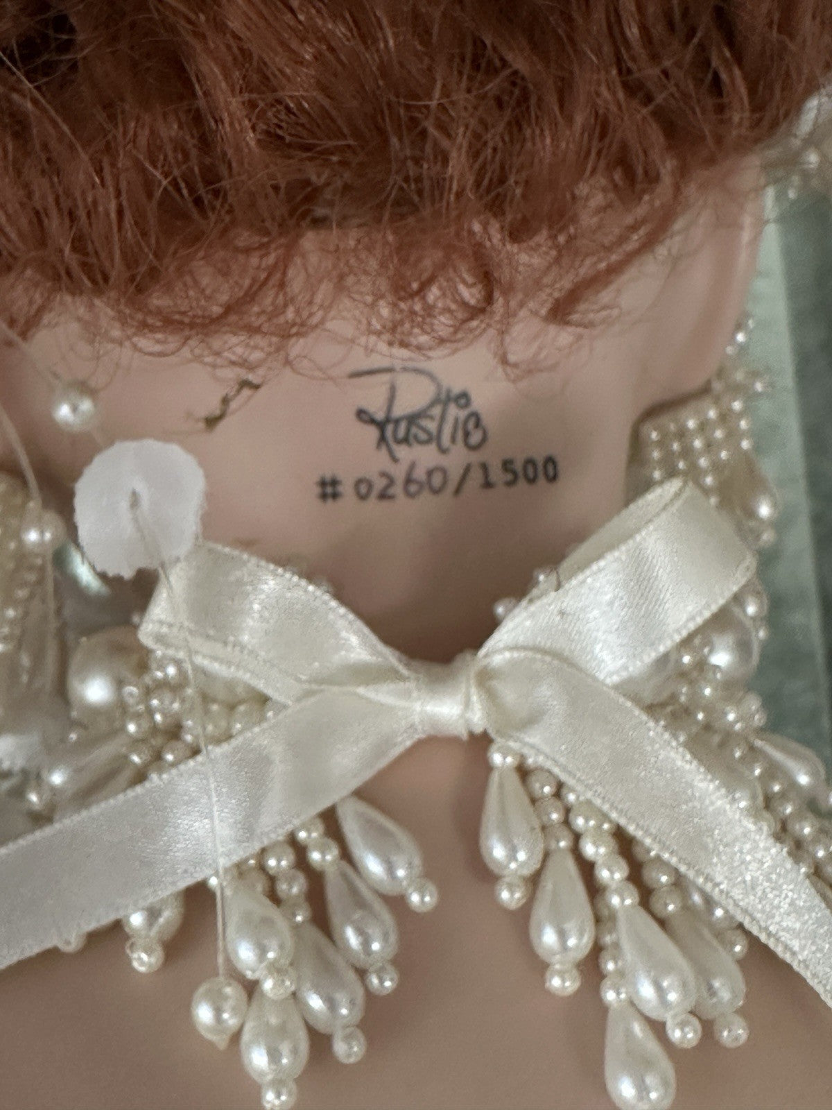 Collectible Large 42” Porcelain Doll “Victoria ” by Rustie LE 1500 COA/Stand