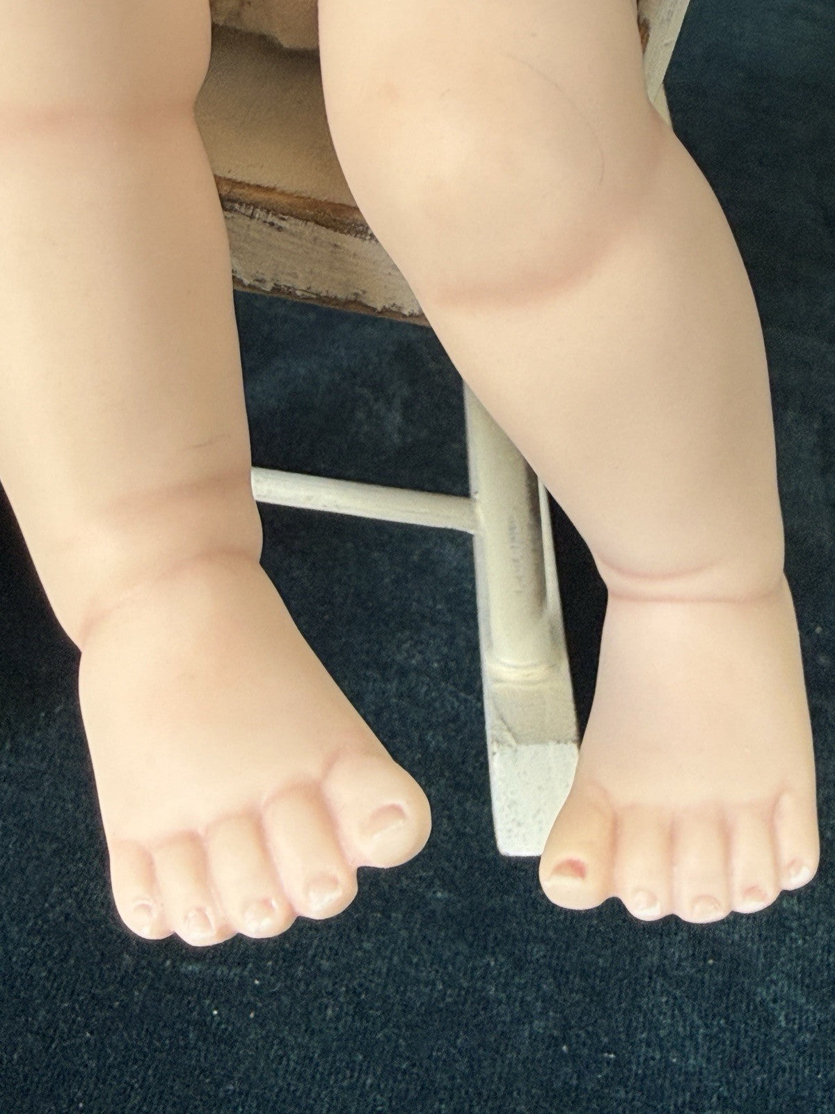 Vintage Reproduction Of Porcelain 10” Baby Doll By Dianna Effner