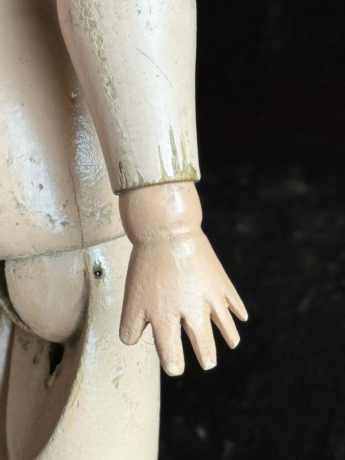 Antique American 15” Schoenhut Wooden Boy Doll