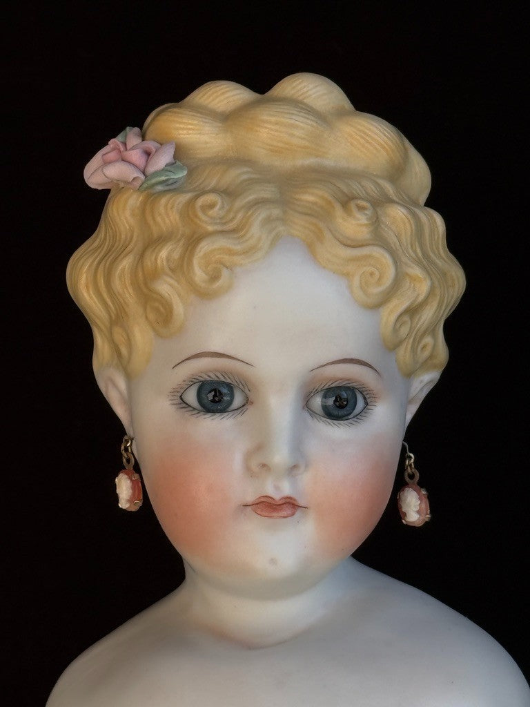 Vintage 1967 Reproduction of Turned Bisque Head Parian 18.5” Fashion Lady Doll