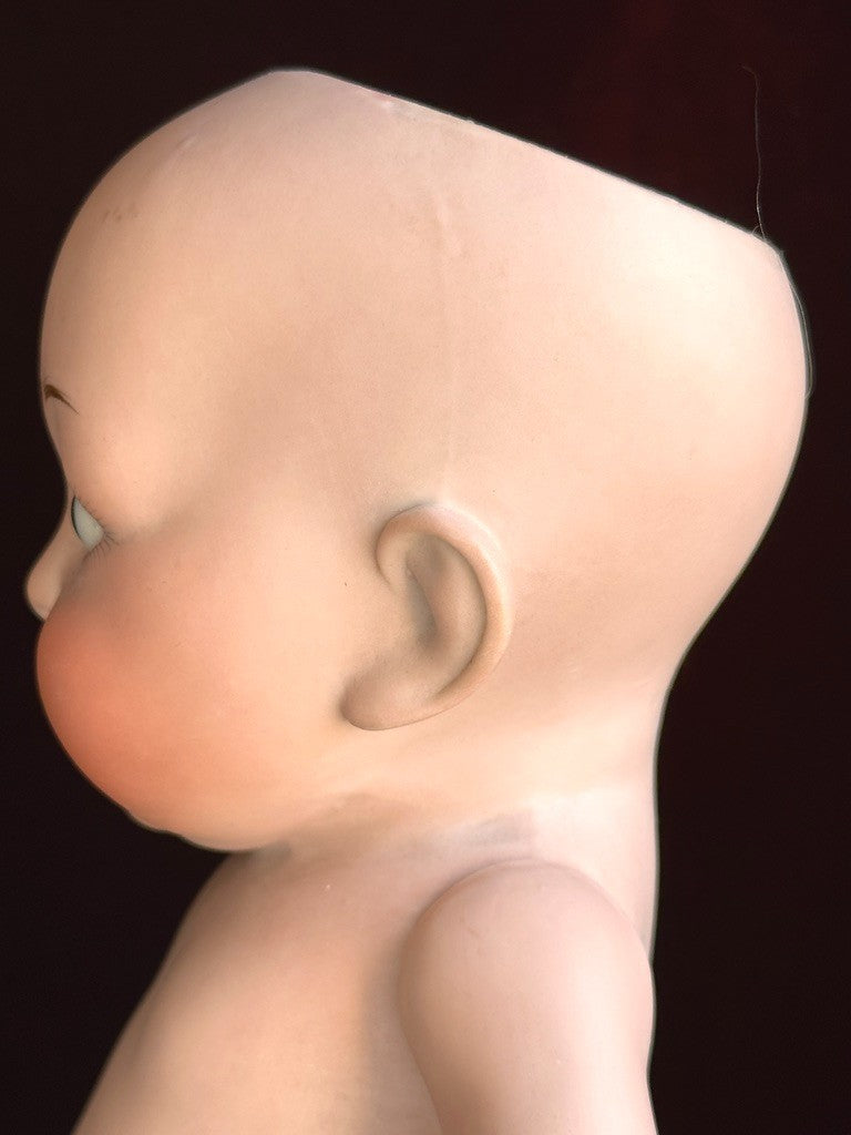 Rare Large 11" Hertel Schwab 222 "Our Fairy" All Bisque Googly Eyes Doll