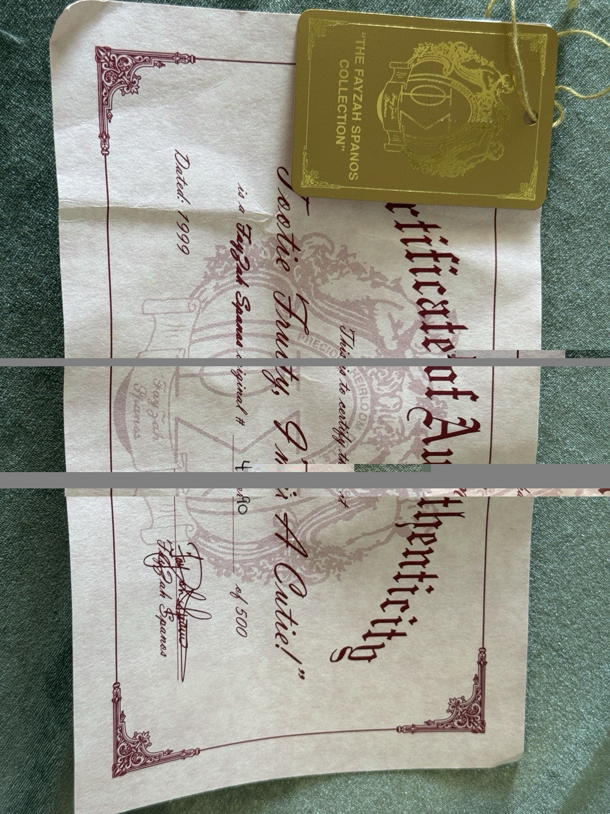 Vinyl 25” Doll “Tootie Fruity - I’m a Cutie!” Fayzah Spanos Tag/COA LE 500