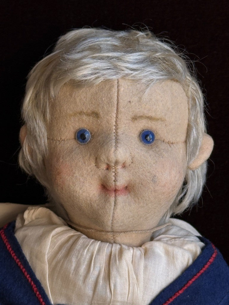 Rare Antique German 18.5” All Original Steiff Dutch Girl Doll