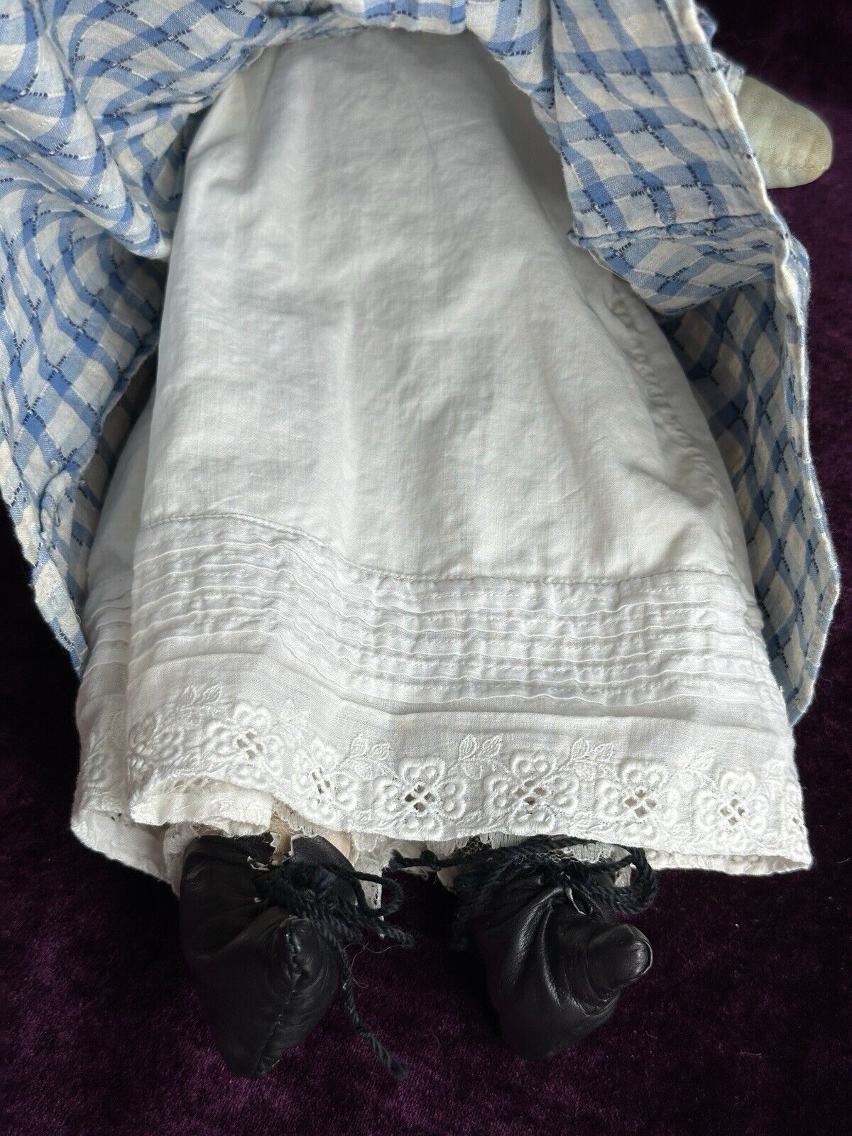Antique American 15” Bruckner Babyland Lithograph Cloth Girl Doll