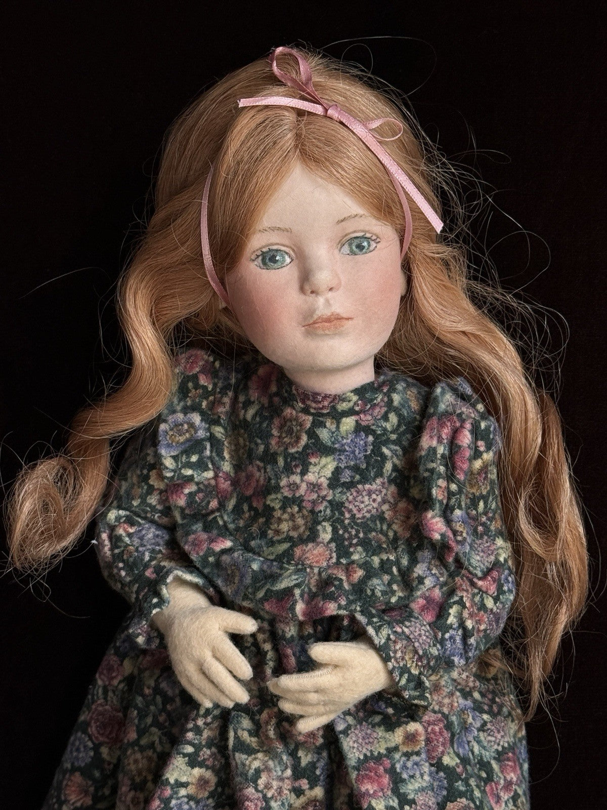 Collectible 16” Maggie lacono Frog Prince Felt Cloth Doll LE 150