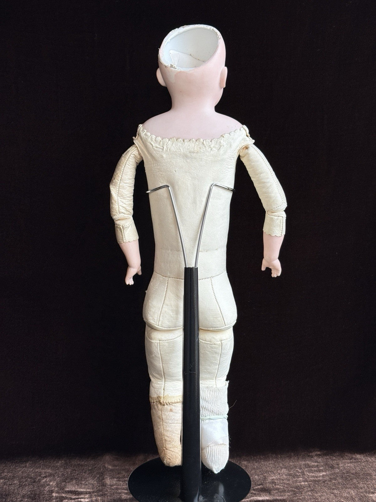 Antique German 19” Heubach Koppelsdorf (?) Bisque Shoulder Head Doll