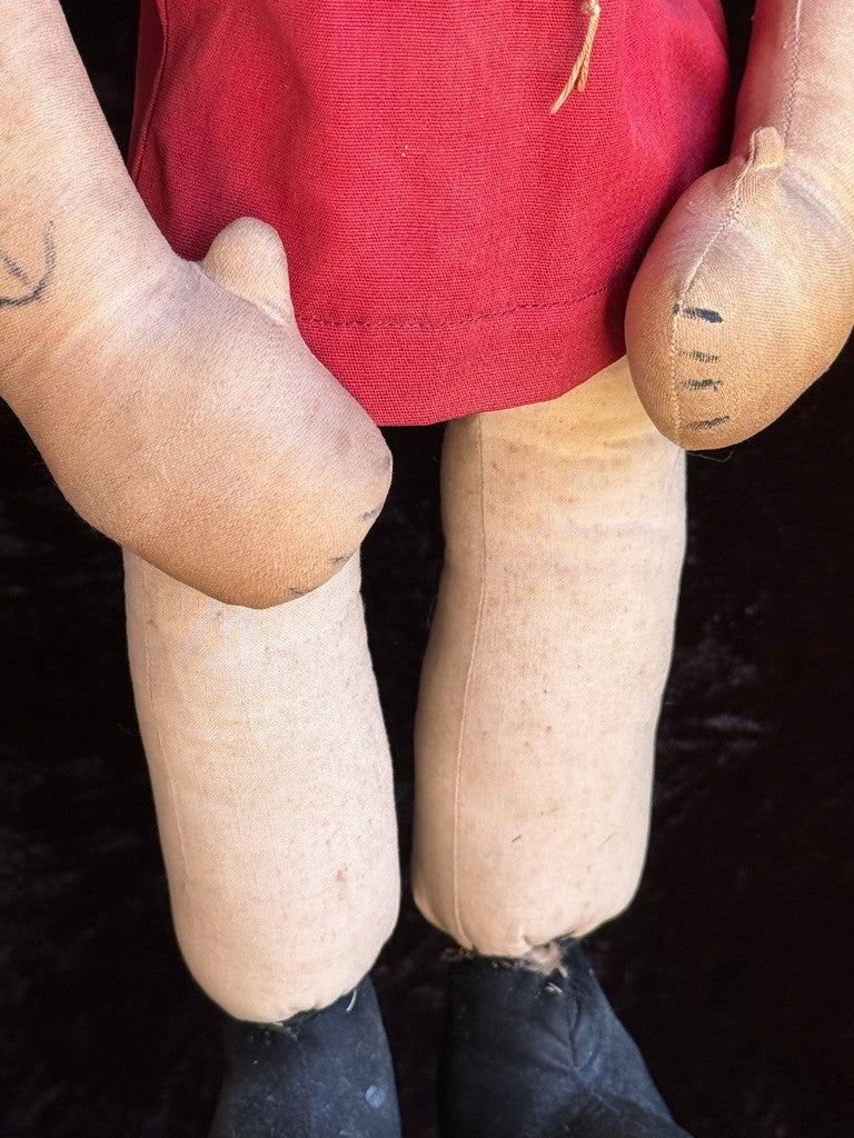 Early Knickerbocker 17.5" Popeye the Sailor Man Cloth Rag Doll