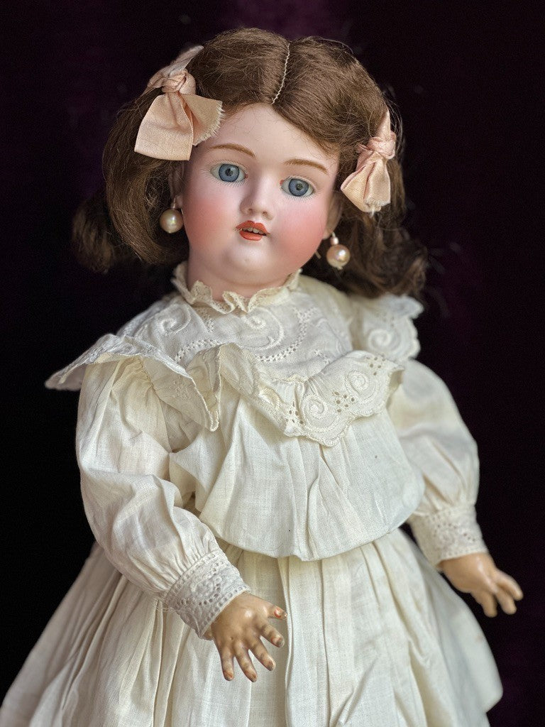 Antique German Kley Hahn Walkure 17.5” Doll Bisque Head Composition Body