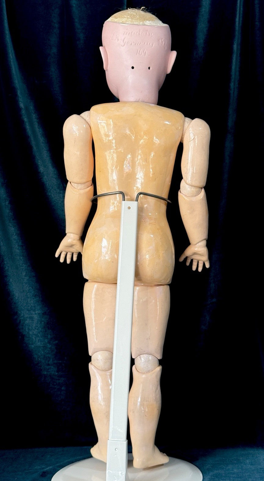 Large Antique German Kestner 164 Bisque Head Composition Body 28” Doll