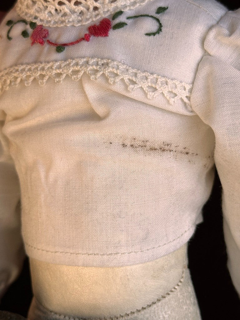 Antique German 14” Gebruder Heubach Pouty Bisque Shoulder Head Boy Doll