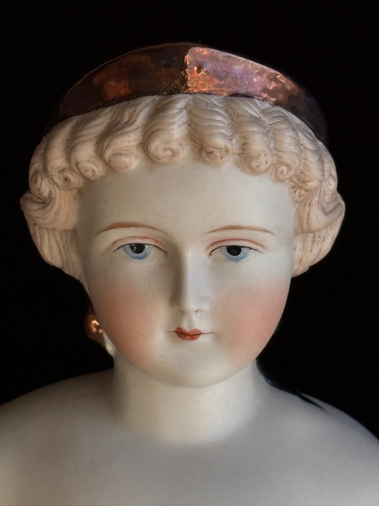 Vintage 19” Ruth Bartlome Porcelain Reproduction of Parian Fashion Lady Doll