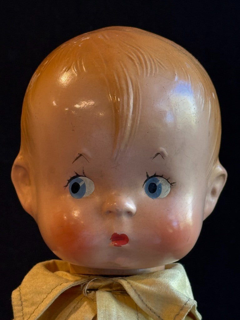 Early Vintage American Effanbee 14.5” Composition Skippy Character Boy Doll