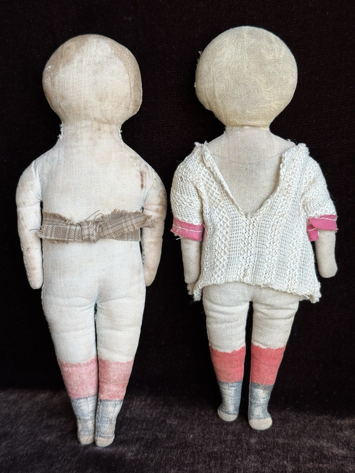 Antique Large 25” Art Fabric Mills Merrie Marie Lithograph Cloth Rag Doll