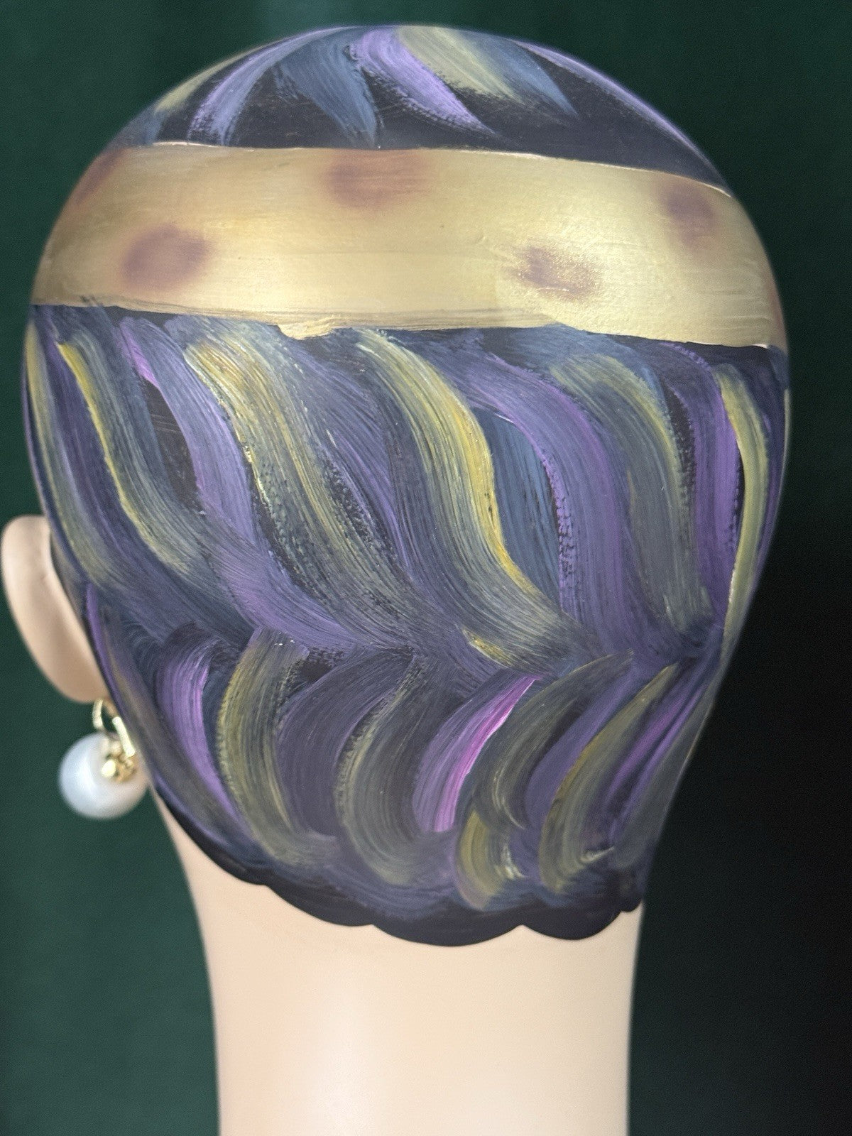 Art Deco 18” Mannequin Head Female For Jewelry Display