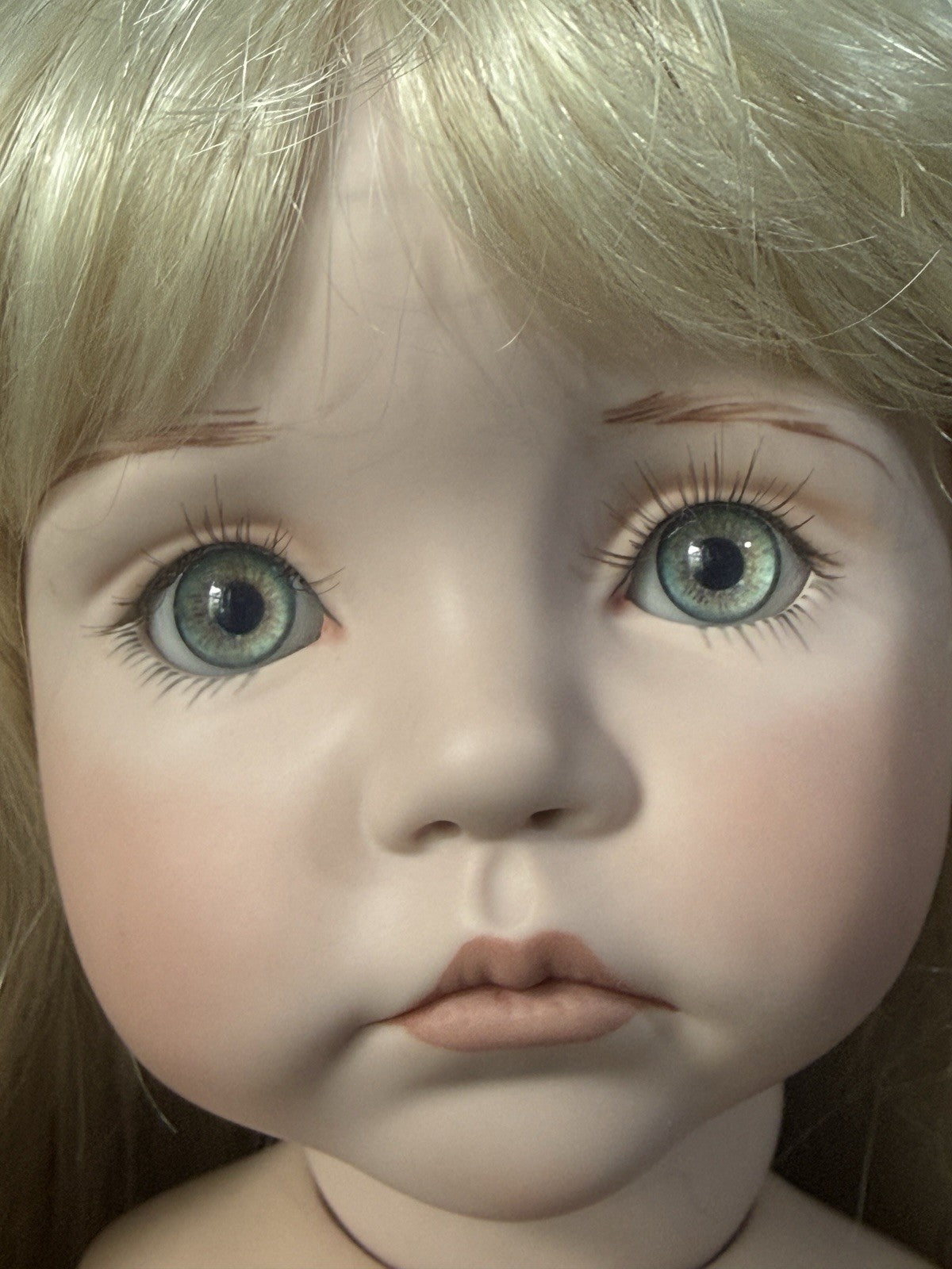 Collectible All Porcelain 24” Doll by Linda Rick The Doll Maker
