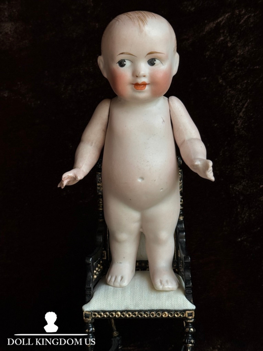 Antique German 5.25” Bahr Proschild 424 All Bisque Googly Doll