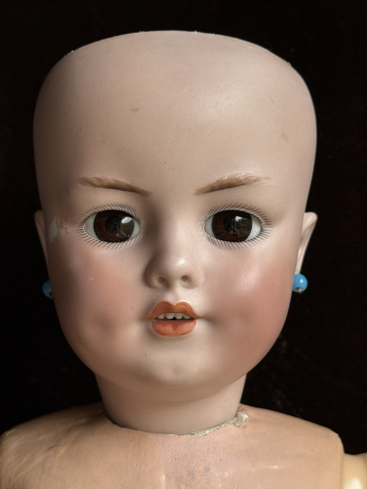 Rare Antique German 22” Simon Halbig Dep 1279 Bisque Head Doll