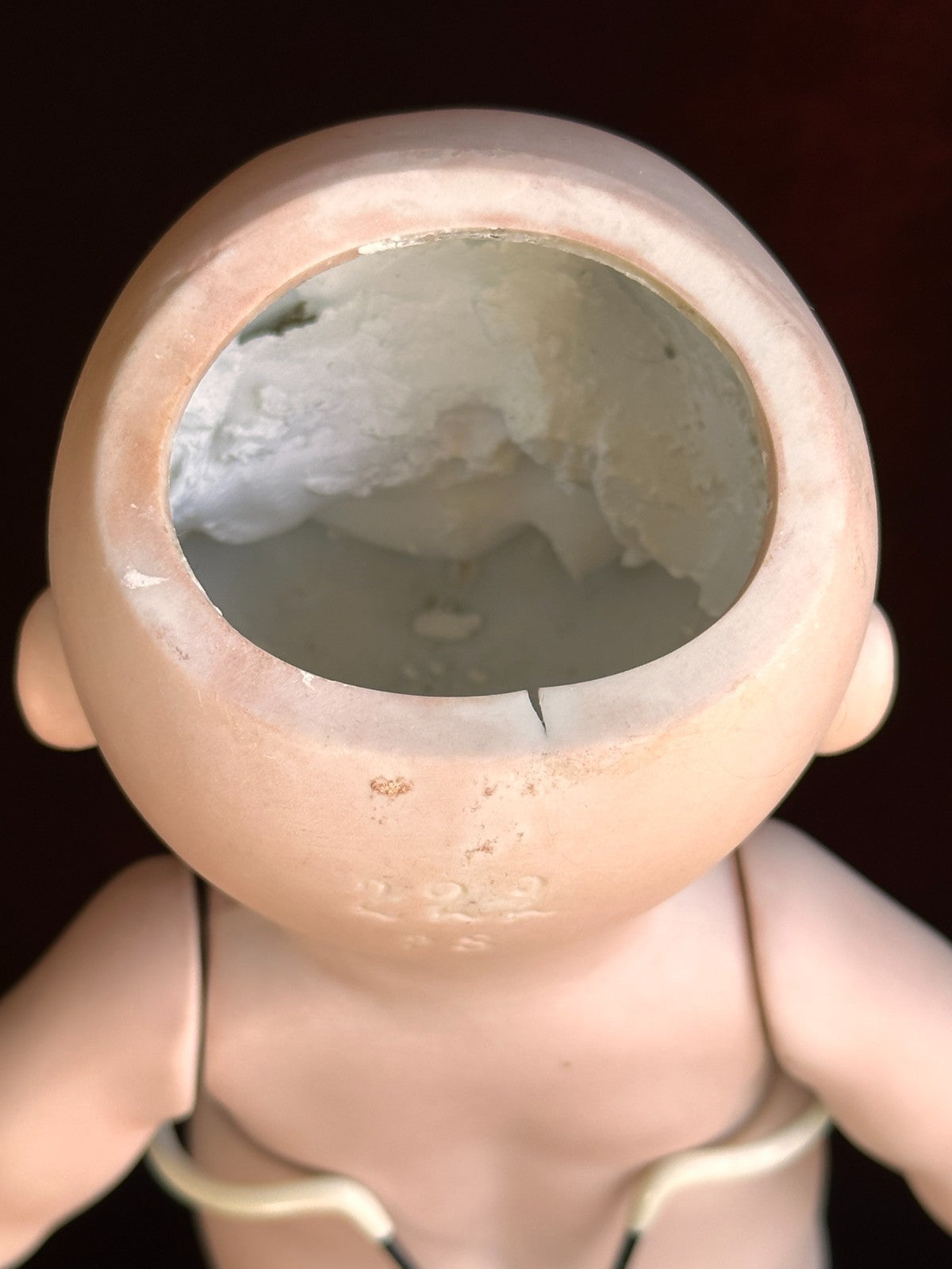 Rare Large 11" Hertel Schwab 222 "Our Fairy" All Bisque Googly Eyes Doll