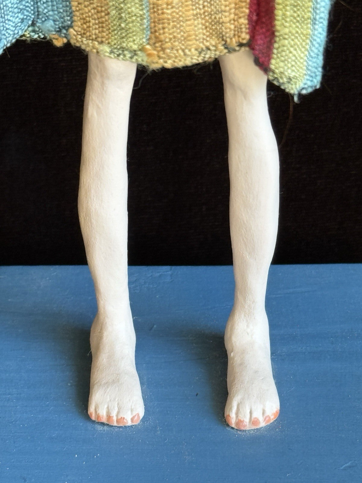OOAK Artist 13” Mixed Media Paper Clay Doll by Barbara Lee Bosco