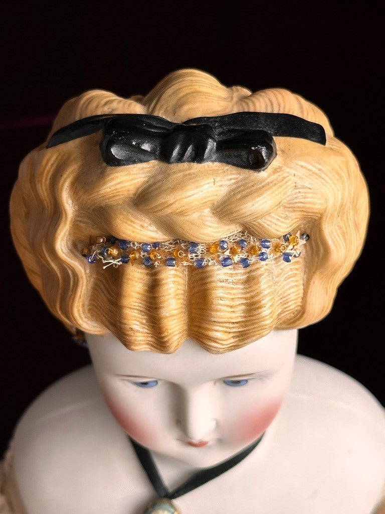 Rare Antique German 21” Bisque Parian China Fashion Doll