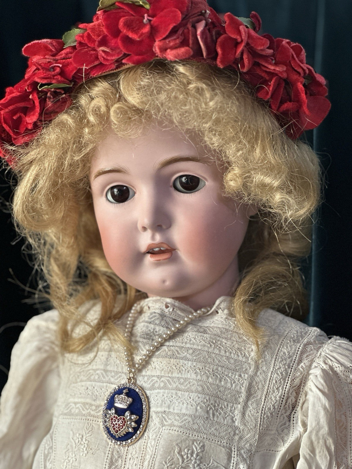 Antique JDK Kestner Mold 171 31” Doll Bisque Head Stamped Composition Body