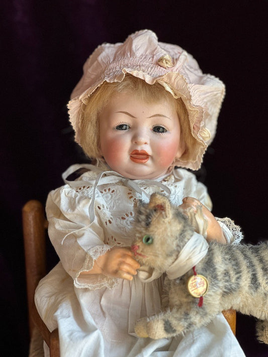 Antique German 12” JDK Kestner 211 Bisque Head Baby Doll Composition Body