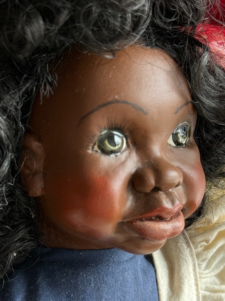 Vintage 22” Janie Bennett Janada Autumn Friends African American Girl Doll
