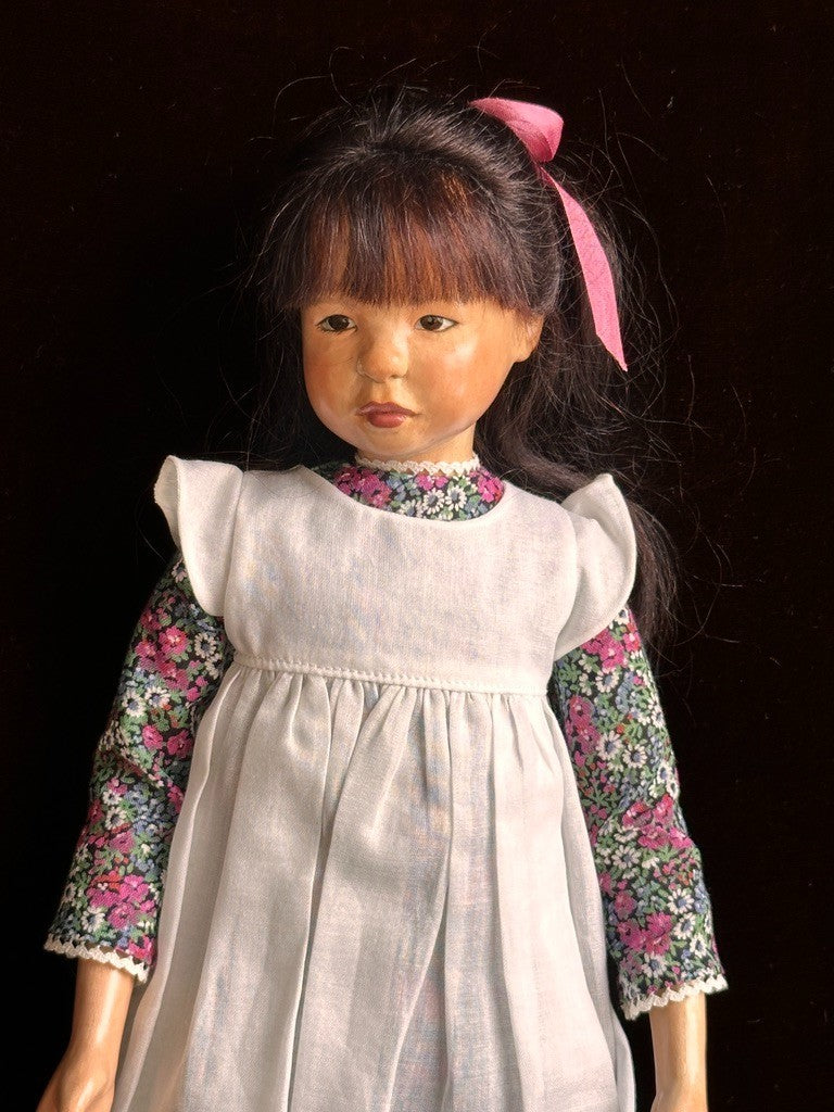 OOAK NIADA Artist Patricia Ryan Brooks 13.5” Wood Hand Carved Doll